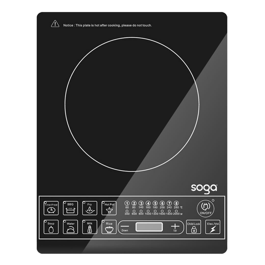 SOGA Cooktop Electric Smart Induction Cook Top Portable Kitchen Cooker Cookware - Active Workspace