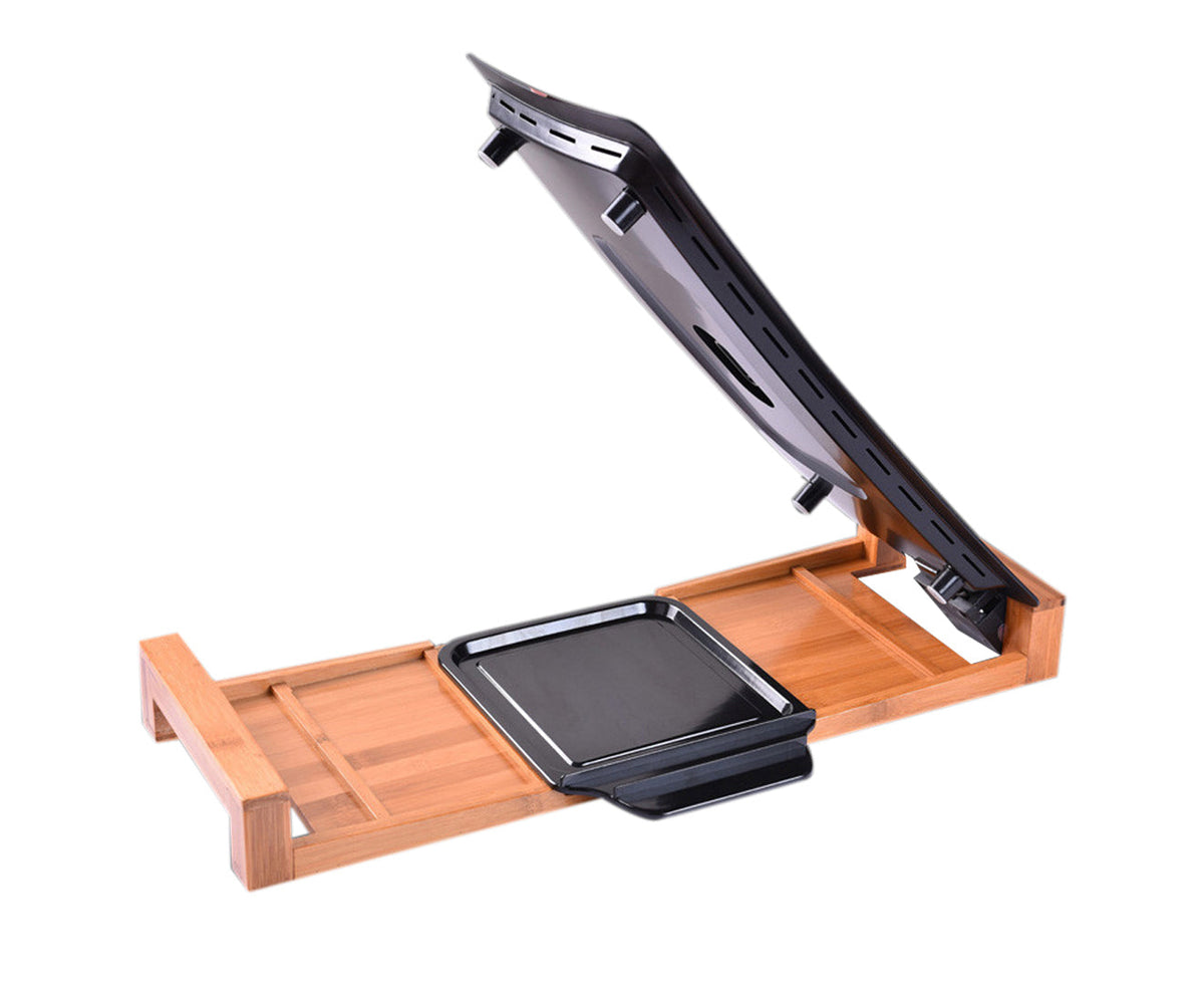 SOGA Electric Ceramic BBQ Grill Non-stick Surface Hot Plate for Indoor & Outdoor Stone
