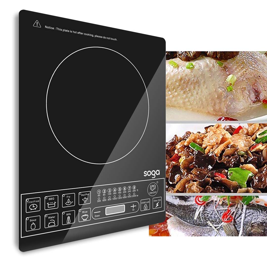 SOGA Cooktop Electric Smart Induction Cook Top Portable Kitchen Cooker Cookware - Active Workspace