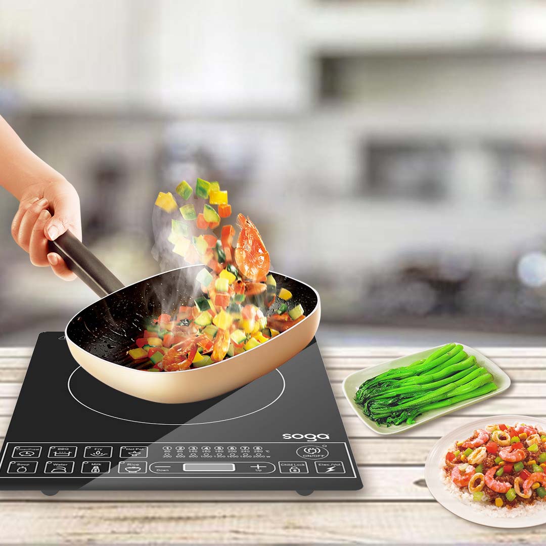 SOGA Cooktop Electric Smart Induction Cook Top Portable Kitchen Cooker Cookware - Active Workspace