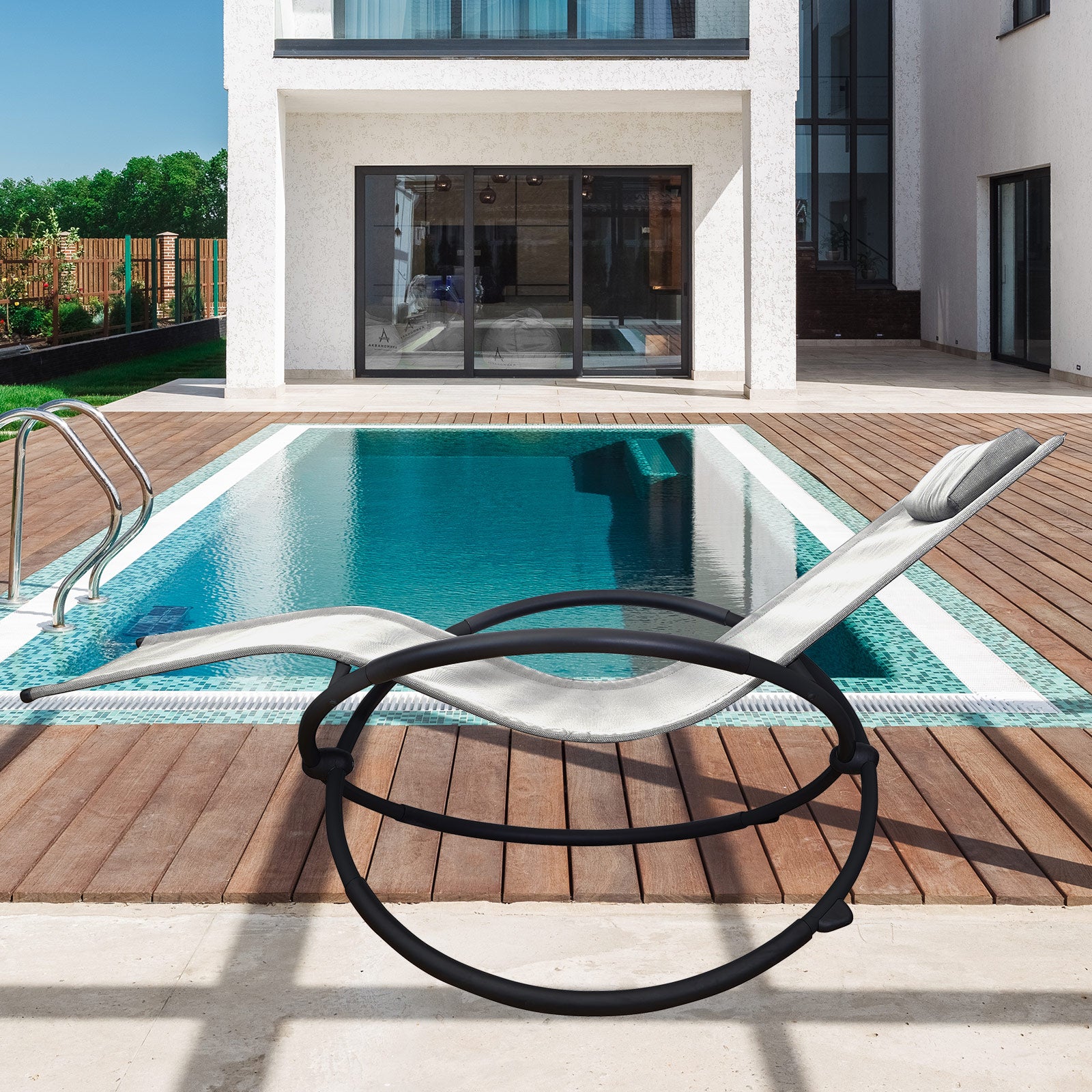 Arcadia Furniture Zero Gravity Rocking Chair  - Sand-1887313152169873409