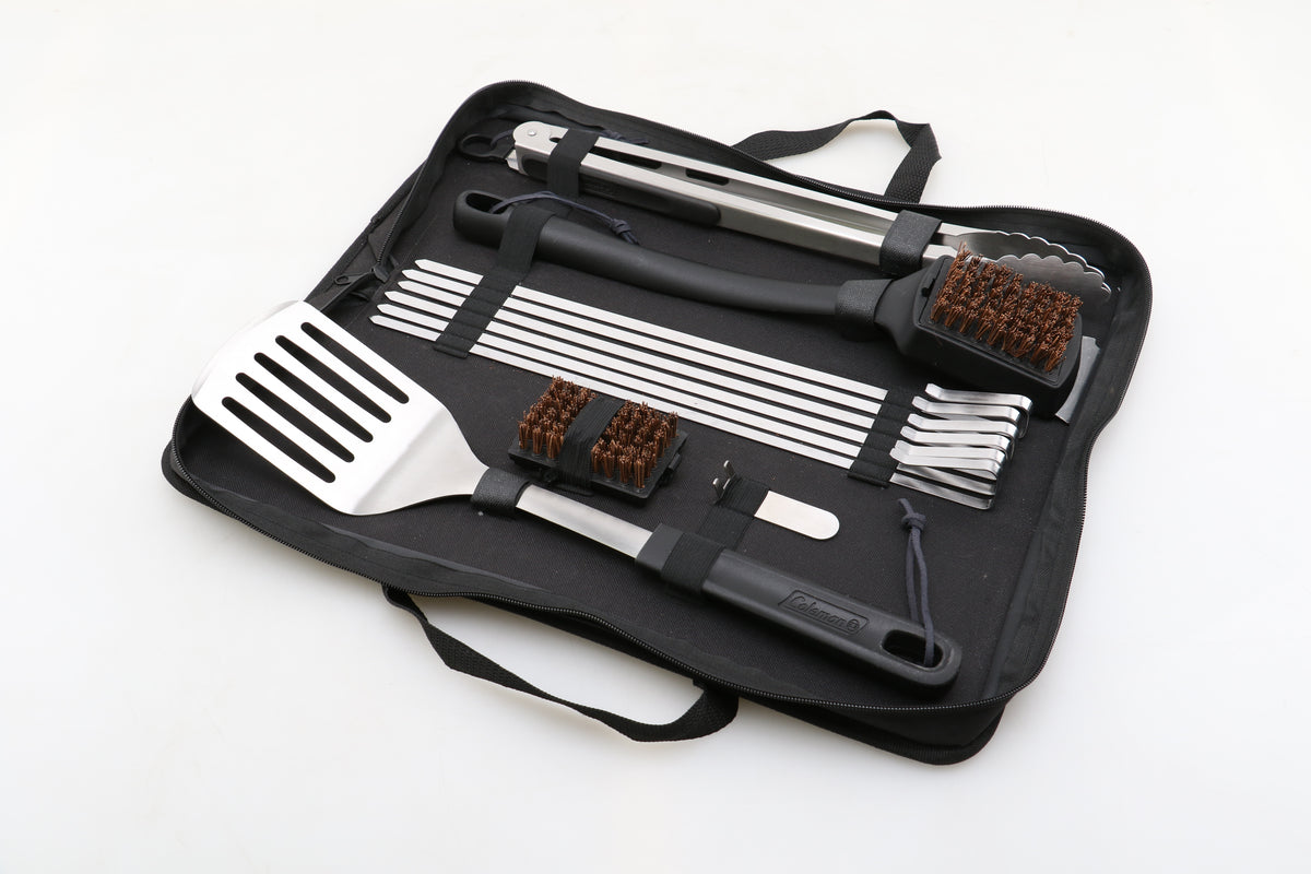 Coleman 11 Piece BBQ Tool Set With Case