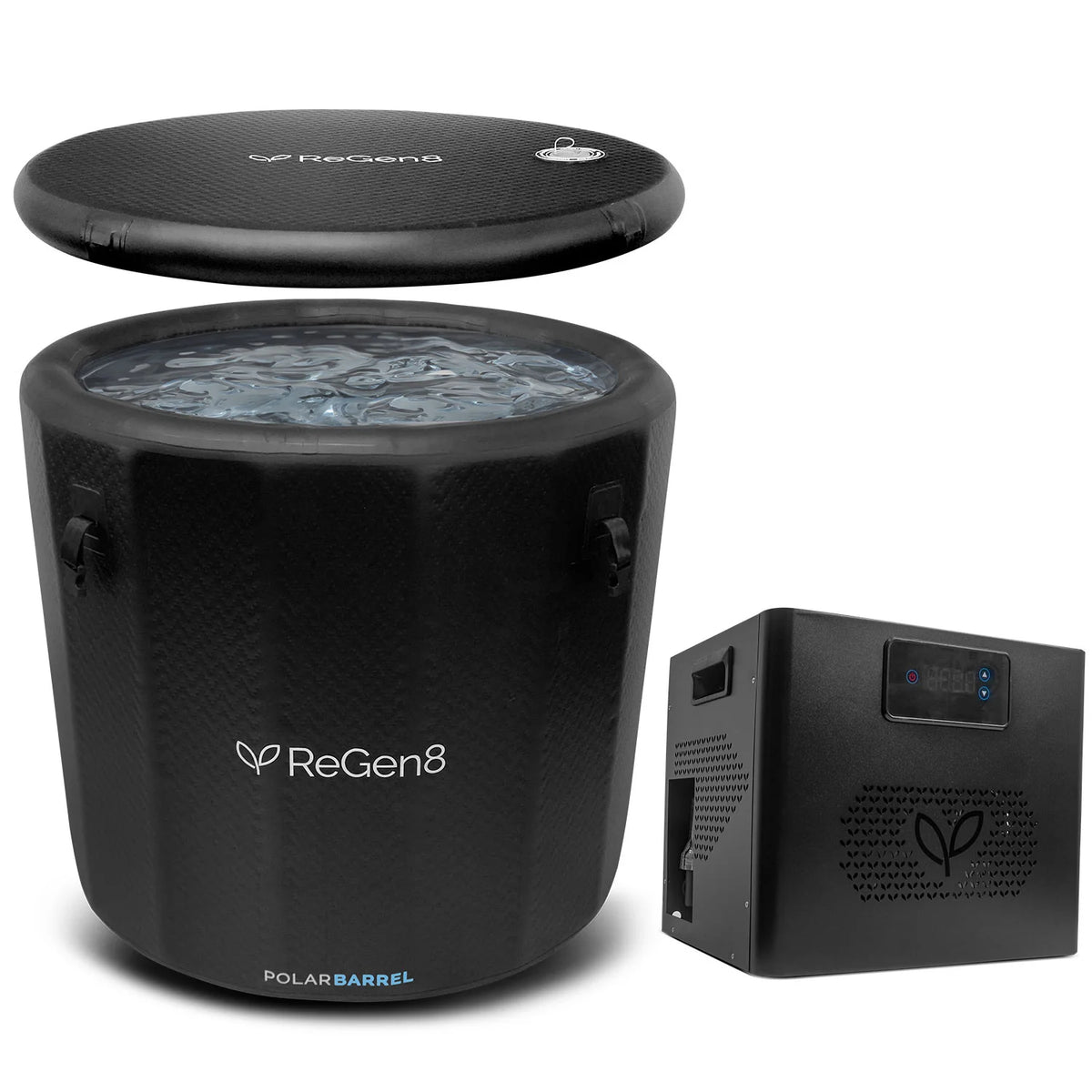 ReGen8 340L PolarBarrel Cold Plunge Ice Bath with T1S Chiller Unit