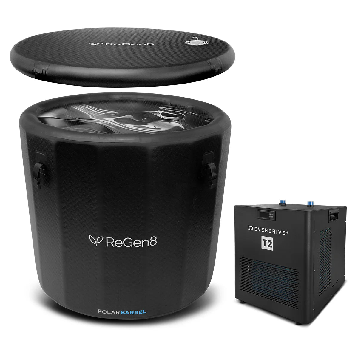 Regen8 340L Ice Bath with 510W 2°C Chiller PolarBarrel T2
