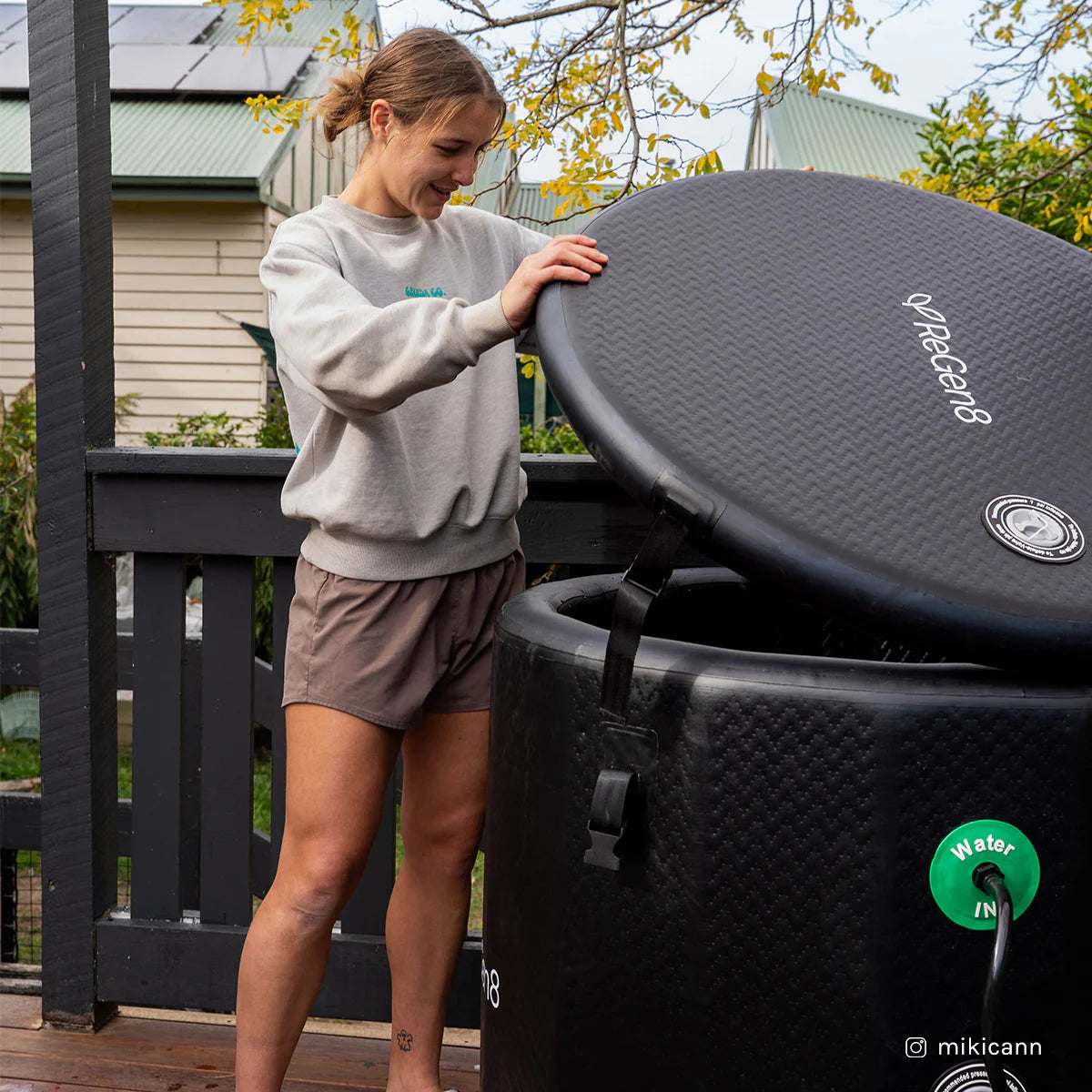 ReGen8 PolarBarrel Cold Plunge Ice Bath with T1 Chiller Unit
