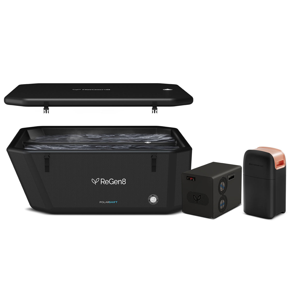 BUNDLE PRODUCT ReGen8 Sanctuary Contrast Suite: Duo V3 2-Person Sauna & 1060L PolarShift 4 Cold Plunge