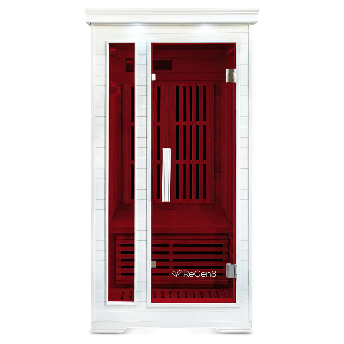 ReGen8 Solo - 1 Person 1410W Infrared Sauna in White - Active Workspace