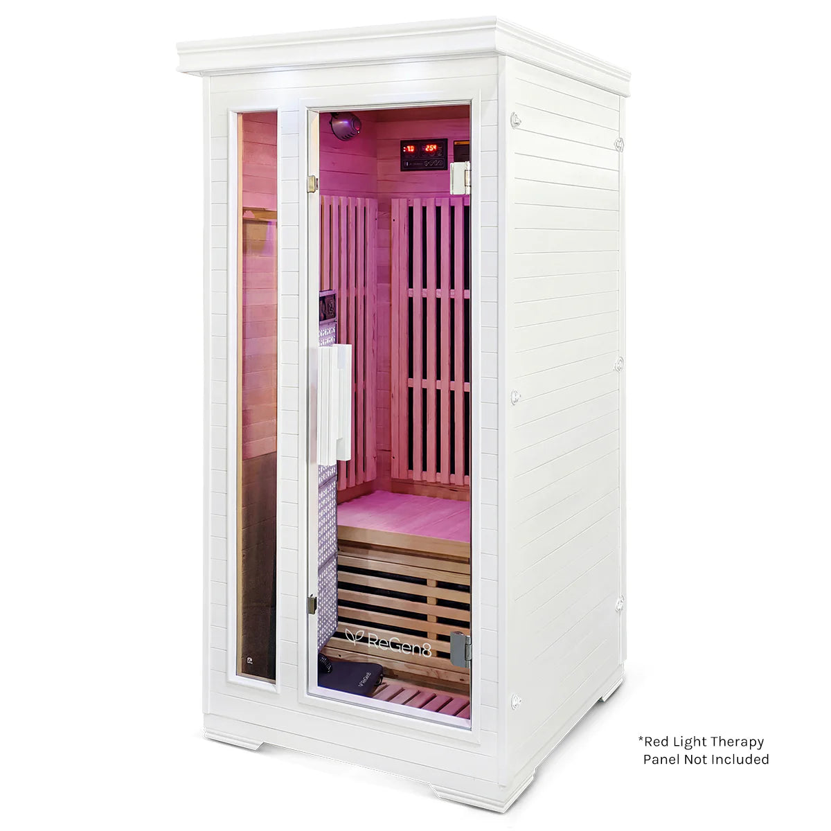 ReGen8 Solo - 1 Person 1410W Infrared Sauna in White - Active Workspace