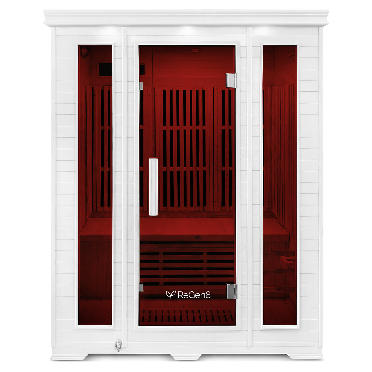 ReGen8 Trio - 3 Person 2520W Infrared Sauna in White