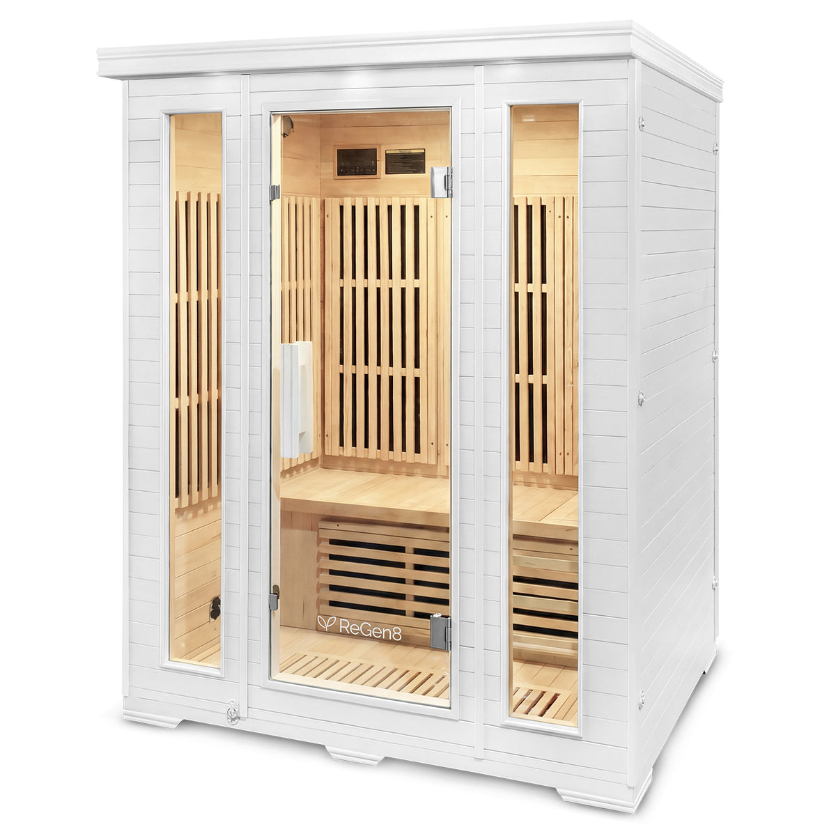 ReGen8 Trio - 3 Person 2520W Infrared Sauna in White