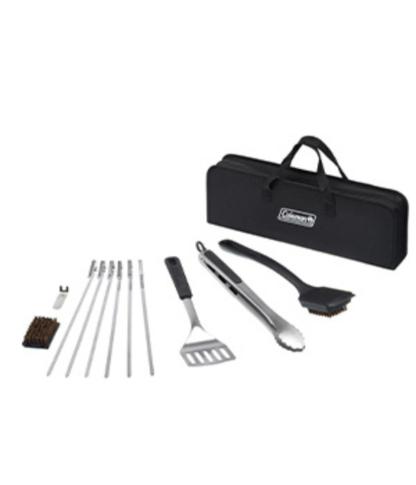 Coleman 11 Piece BBQ Tool Set With Case