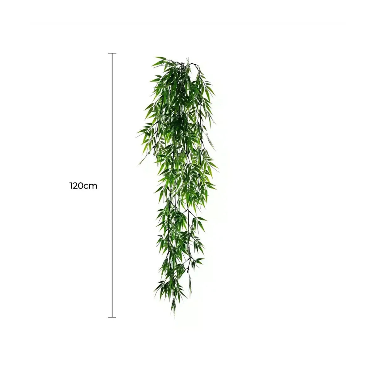 Vivid Green Hanging Artificial Ruscas Plant UV Resistant 120cm - Active Workspace