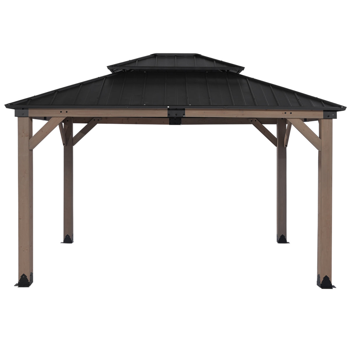 Yardtopia Maryborough 3.6m x 3m Timber & Steel Double Hip Roof Gazebo