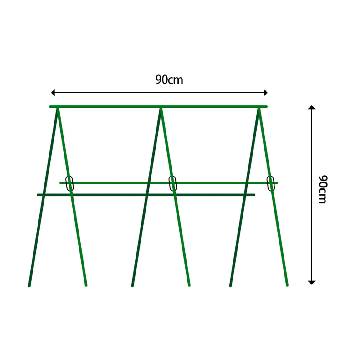 SOGA 90cm Plant Frame Tube Trellis Vegetable Flower Herbs Outdoor Vine Support Adjustable Garden Rack