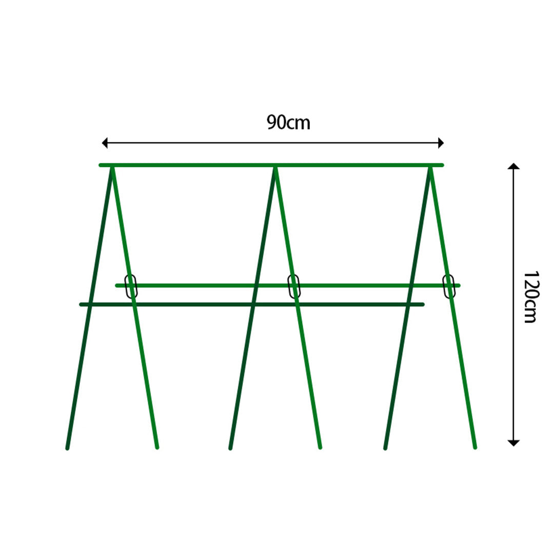 SOGA 90X120cm Plant Frame Tube Trellis Vegetable Flower Herbs Outdoor Vine Support Adjustable Garden Rack