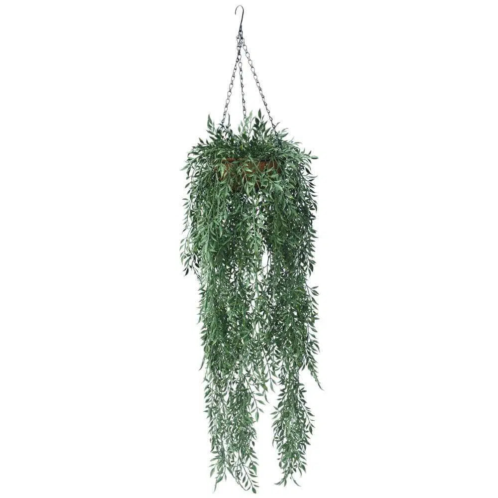 Artificial Fern Hanging Basket UV Resistant 110cm