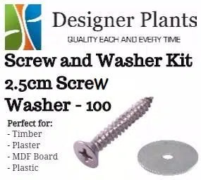 Screw and Washer Kit (Timber and Plaster) - 100 Pack