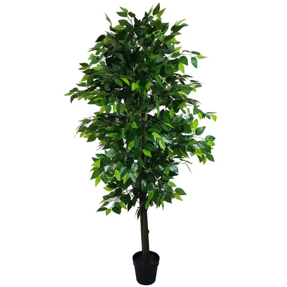 Mixed Green Bushy Artificial Ficus Tree 180cm