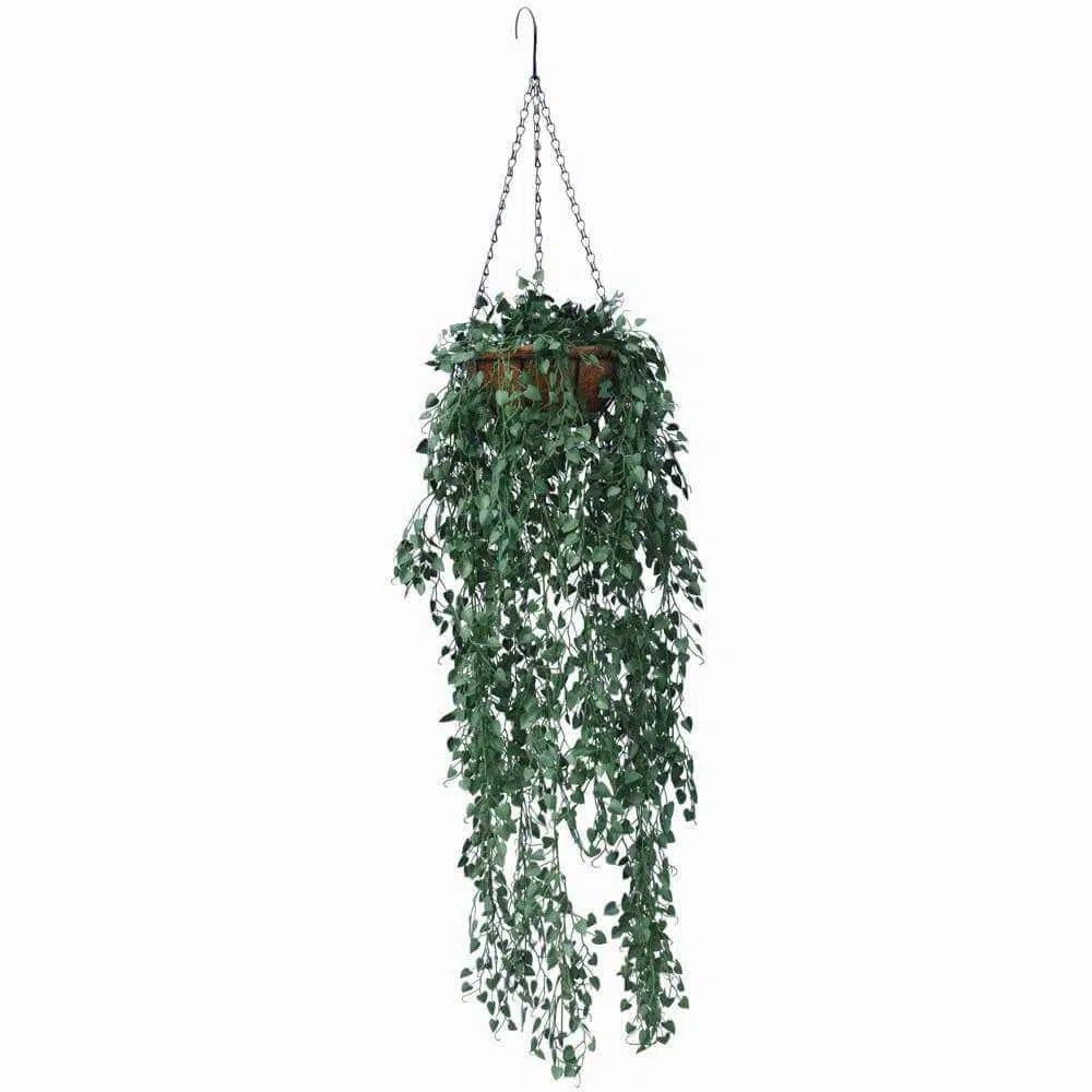 Heart Leaf Petal Artificial Hanging Basket UV Resistant 110cm