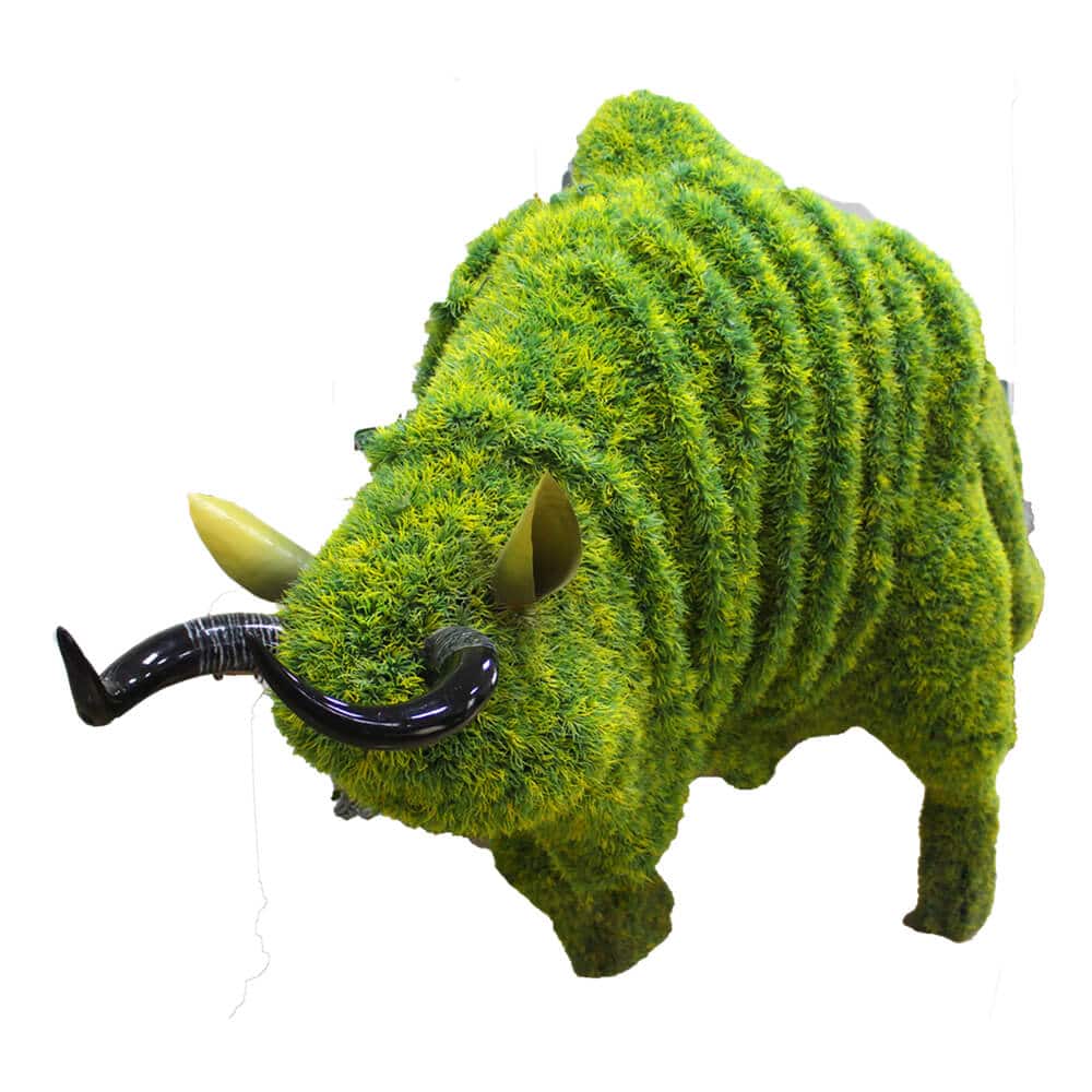 Artificial Topiary Animal Rhinoceros Boxwood Topiary (Various Sizes)