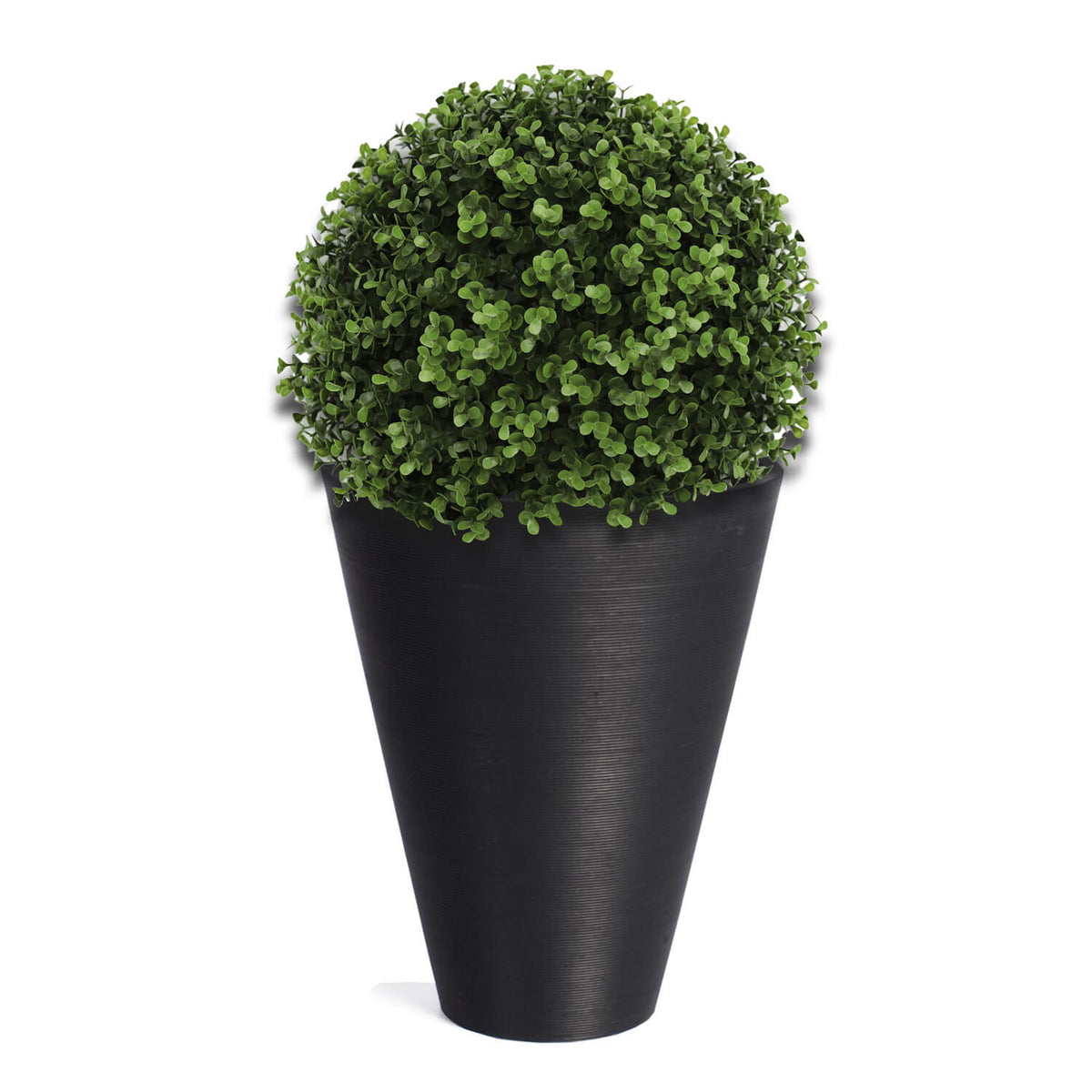 Dark Grey Round Planter 47cm