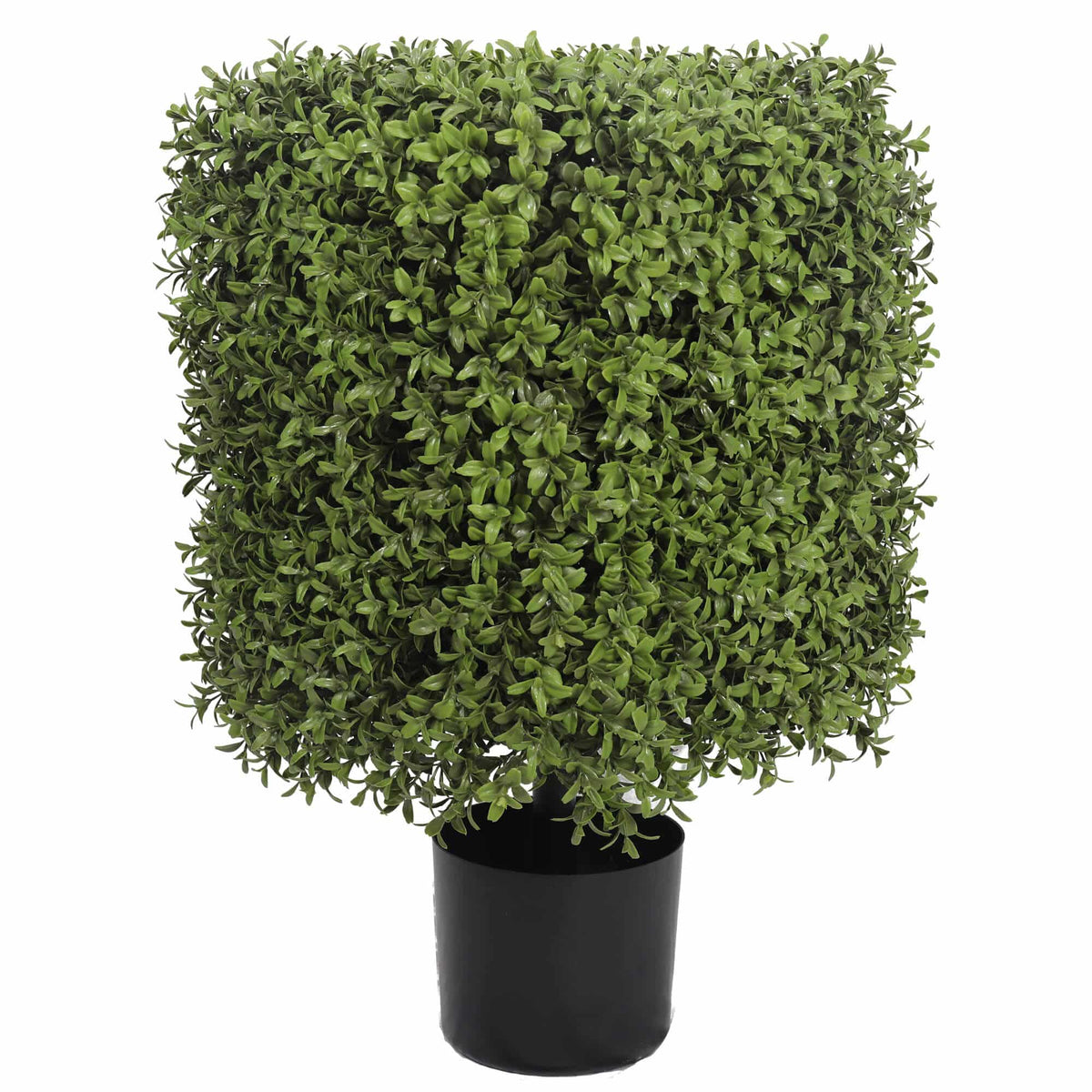 Premium Potted Artificial Square Topiary Plant 55cm