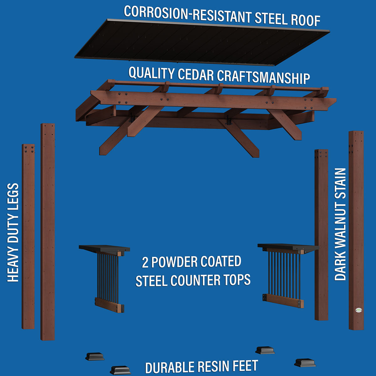 BYD Saxony Grill/BBQ Gazebo