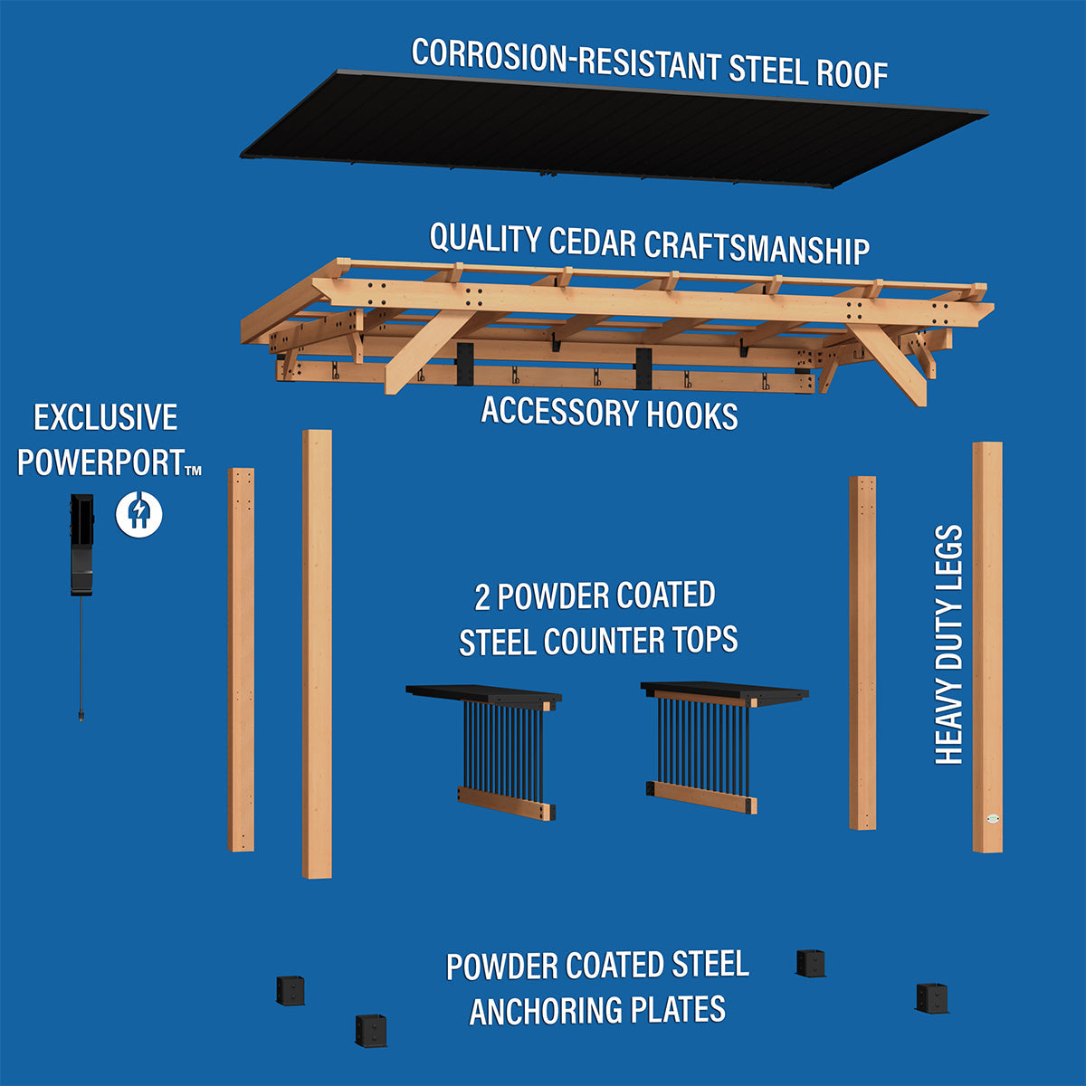 BYD Saxony Grill/BBQ XL Gazebo