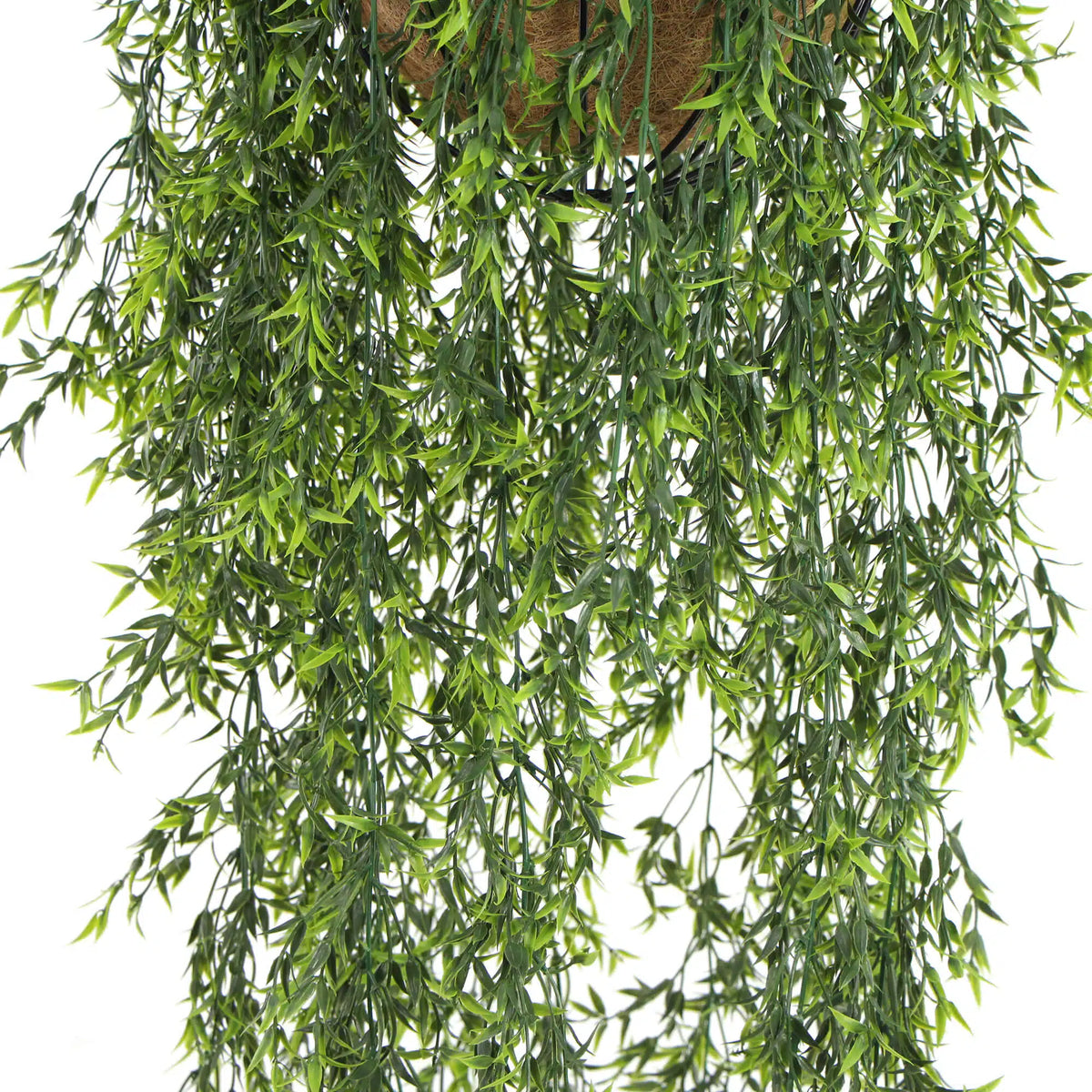 Long Hanging Artificial Ruscus Basket 135cm UV Resistant