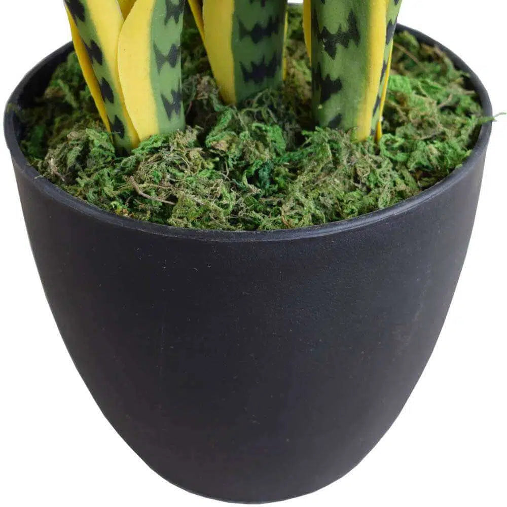 Artificial Mother in Law Tongue / Yellow Tongue Sansevieria UV Resistant 60CM