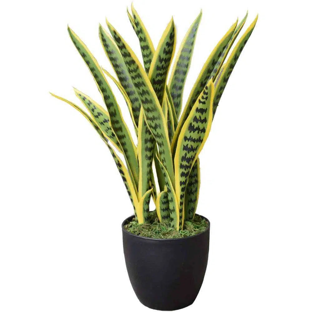 Artificial Mother in Law Tongue / Yellow Tongue Sansevieria UV Resistant 60CM