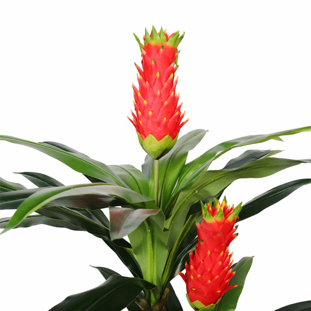 Faux Red Flowering Multi Cane Artificial Draceana 167cm