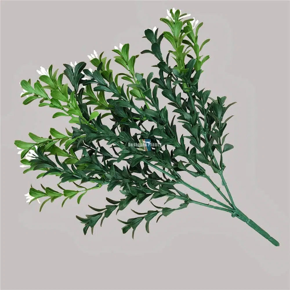 Artificial Flowering Boxwood Stem UV Resistant 30cm