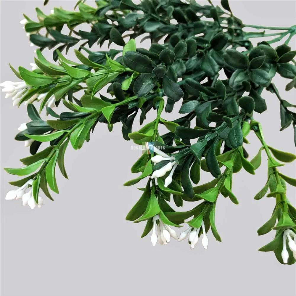 Artificial Flowering Boxwood Stem UV Resistant 30cm