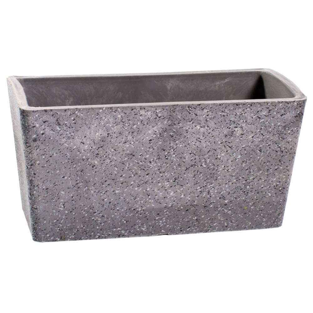 Imitation Stone Grey White Stone Rectangle Planter 50cm