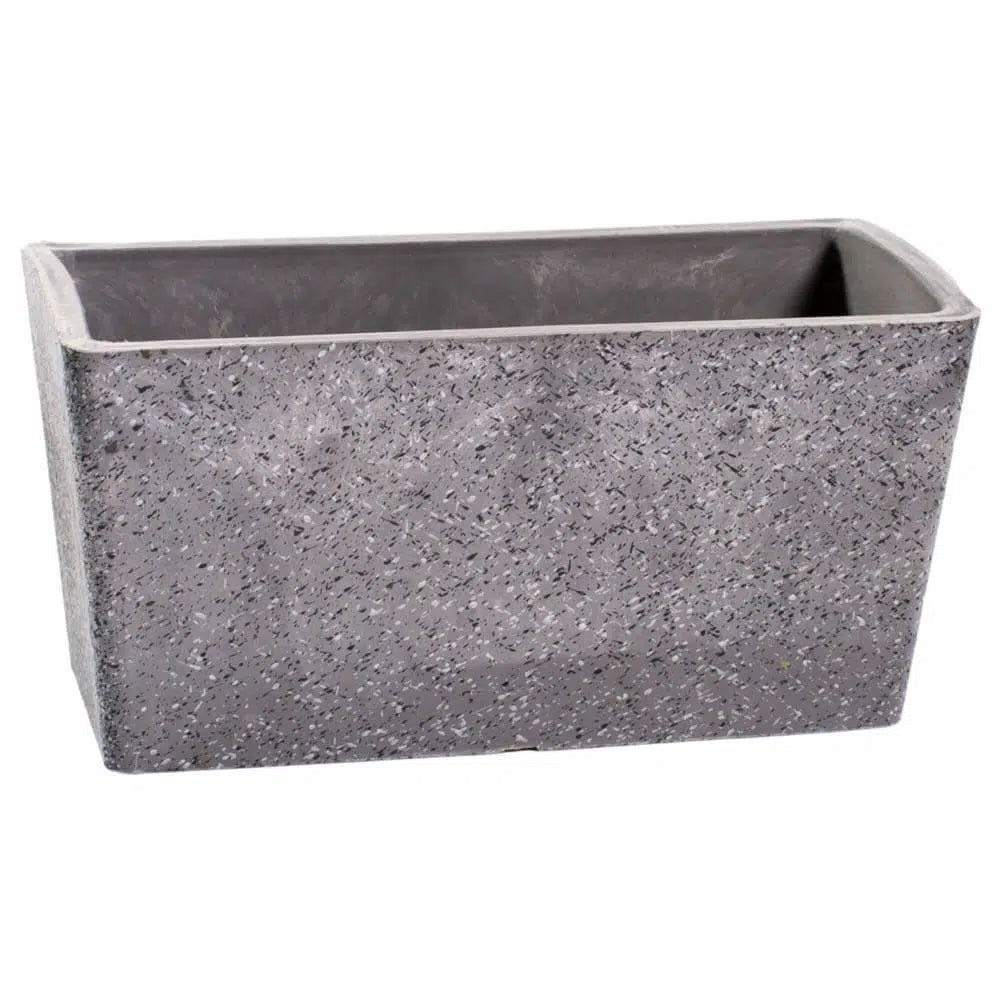 Imitation Stone Grey Rectangle Planter 27cm