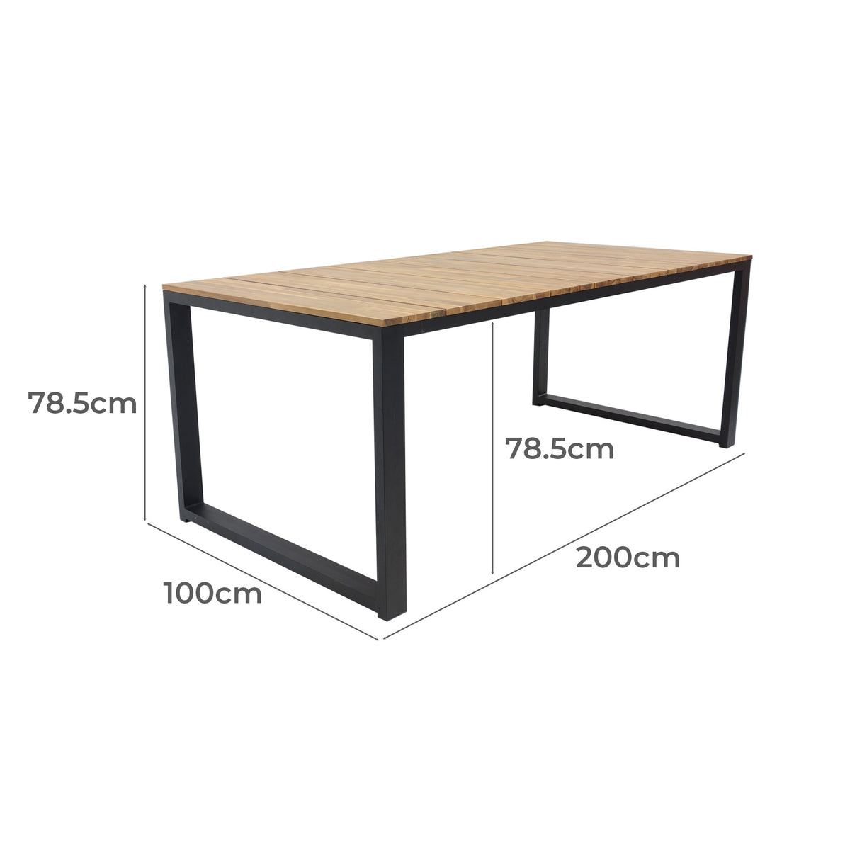 Jersey Dining Table 200x100x78.5 cm