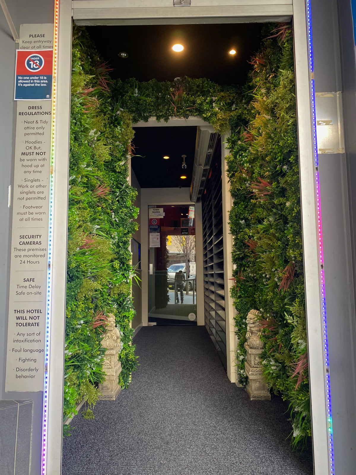 Luxury Amazon Jungle Recycled Vertical Garden / Green Wall UV Resistant 100cm X 100cm