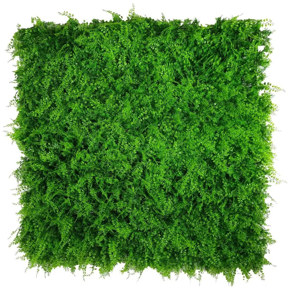 Mediterranean Fern Vertical Garden / Green Wall UV Resistant 1m x 1m