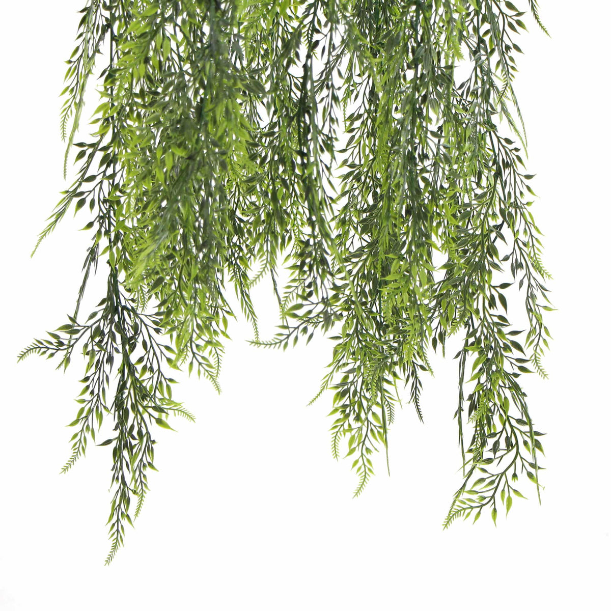 Haning Mixed Green Artificial Fern Foliage Hanging Basket 135cm UV Resistant
