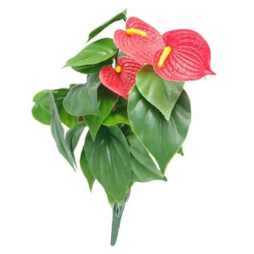 Red Anthurium Bunch UV Resistant 38cm