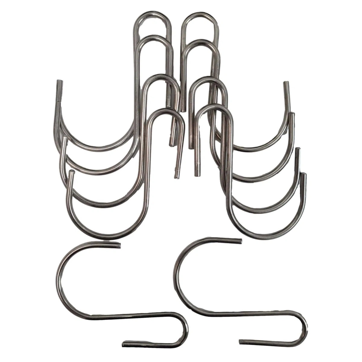 Stainless Steel Hanging Hooks 9cm x 7cm 50 Pieces - Active Workspace