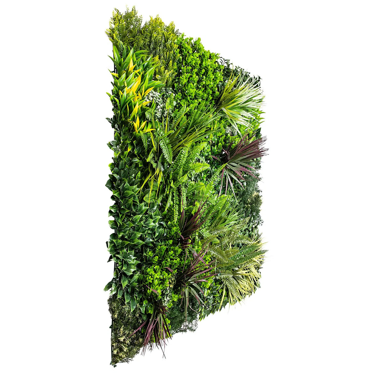 Premium Urban Greenery Artificial Vertical Garden / Fake Green Wall UV Resistant 1m x 1m