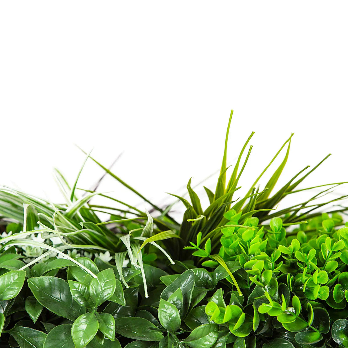 Premium Urban Greenery Artificial Vertical Garden / Fake Green Wall UV Resistant 1m x 1m