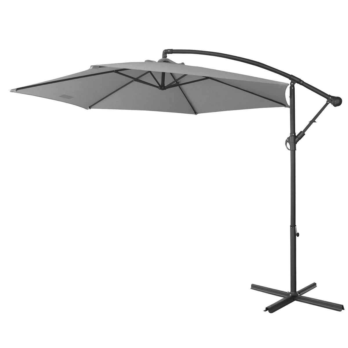 Milano 3m Cantilever Umbrella - Grey