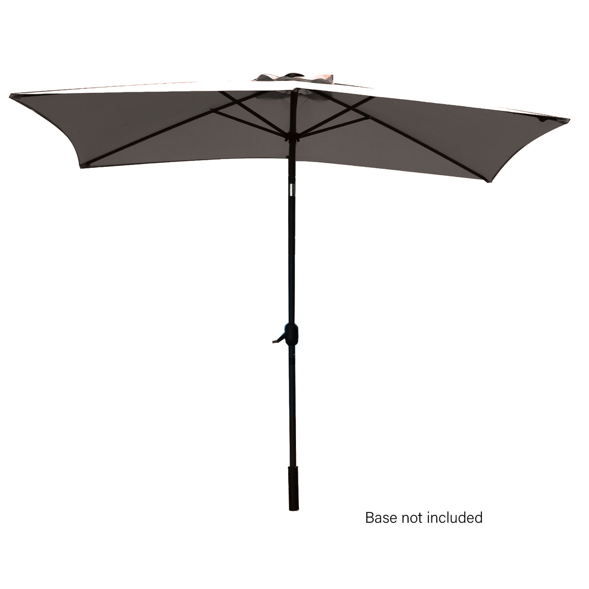 Arcadia 3m Furniture Umbrella with Solar LED Lights - Charcoal