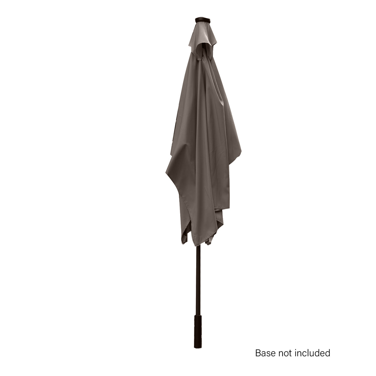 Arcadia 3m Furniture Umbrella with Solar LED Lights - Charcoal