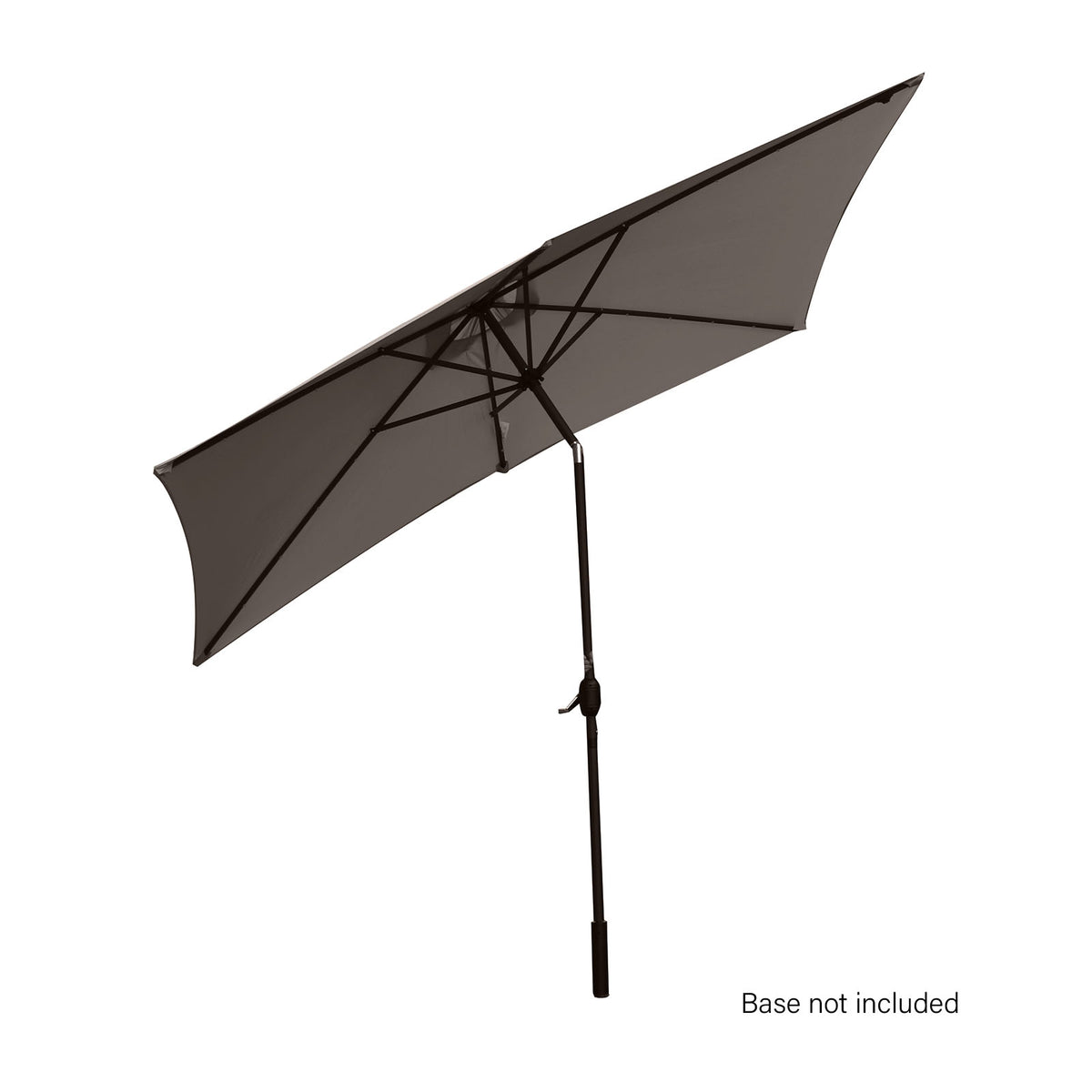 Arcadia 3m Furniture Umbrella with Solar LED Lights - Charcoal