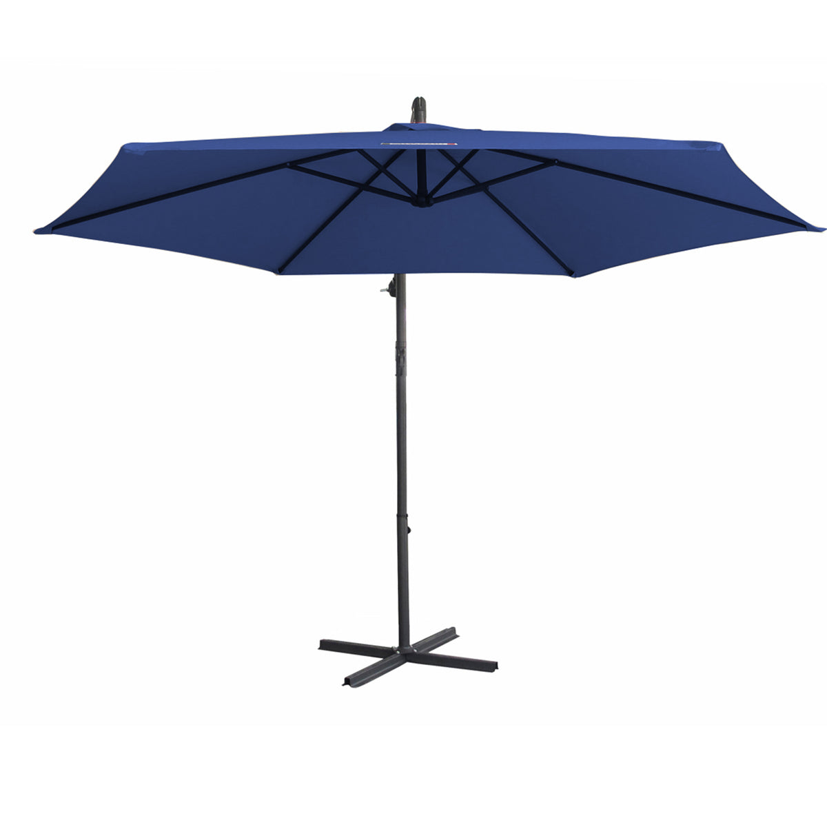 Milano 3m Umbrella Cantilever With Protective Cover - Navy