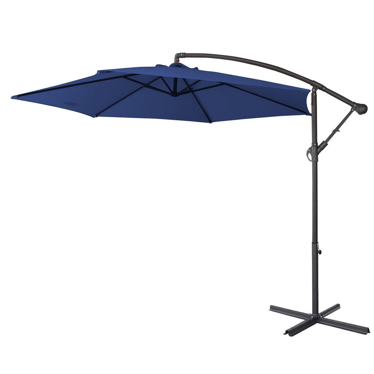 Milano 3m Umbrella Cantilever With Protective Cover - Navy